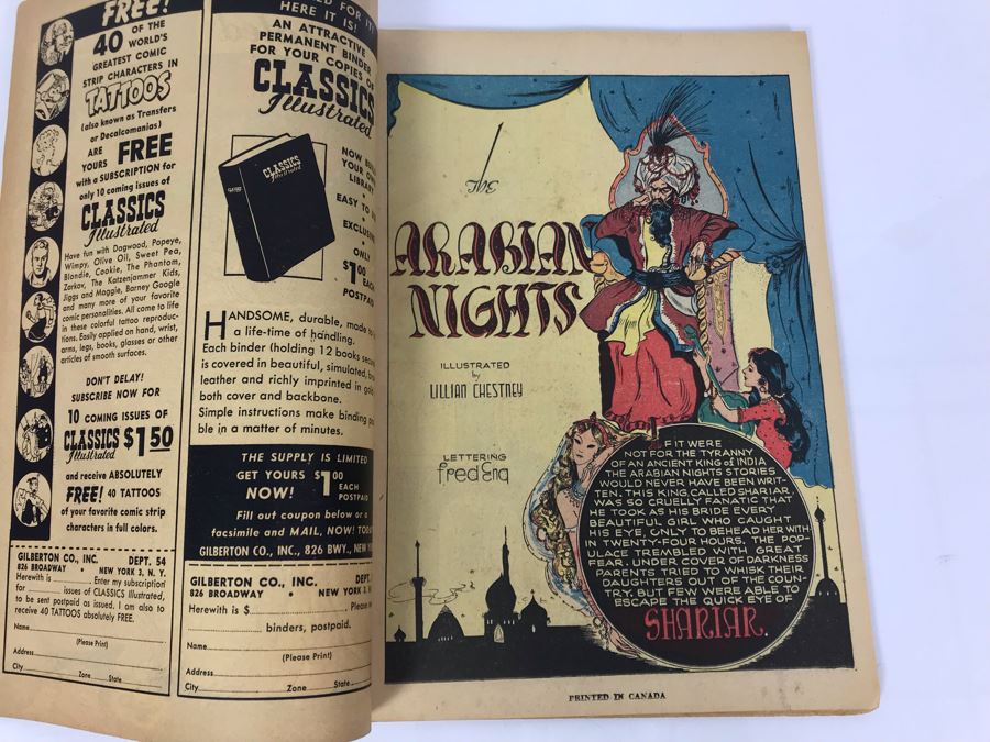 Classics Illustrated #8 - Arabian Nights [Photo 4]