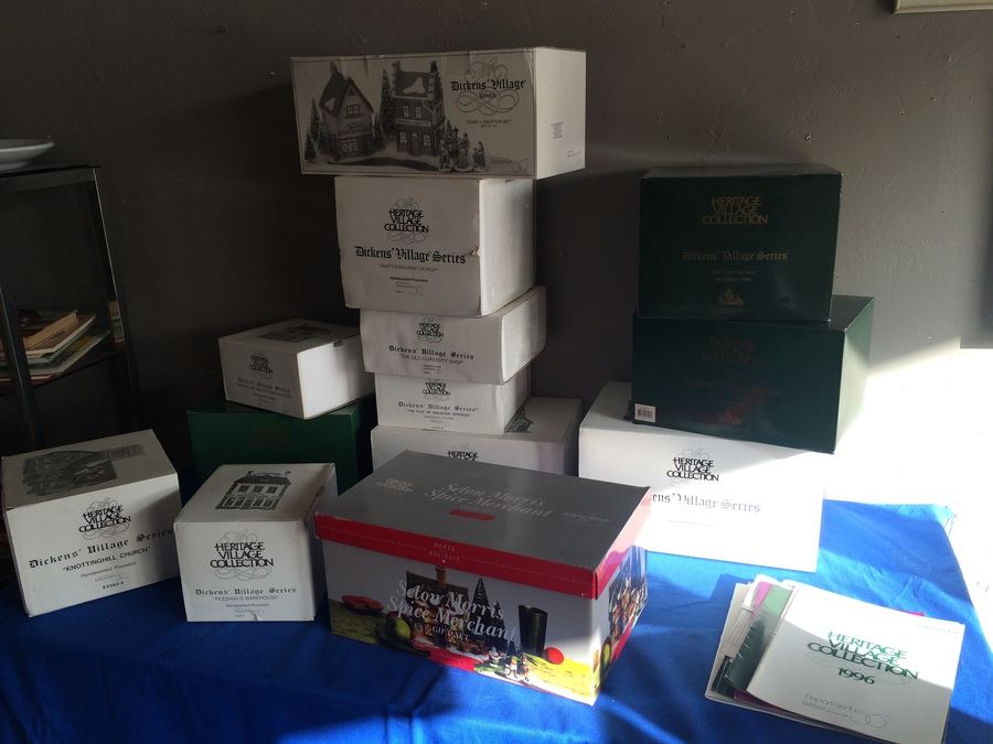 Huge Collection of Department 56 Heritage Village Collection Dickens' Village Series All in Original Box [Photo 1]