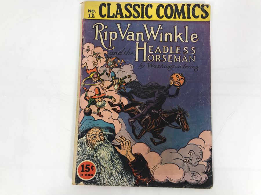 Classic Comics #12 - Rip Van Winkle And The Headless Horseman