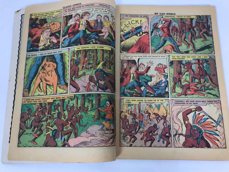 Classic Comics #12 - Rip Van Winkle And The Headless Horseman [Photo 5]