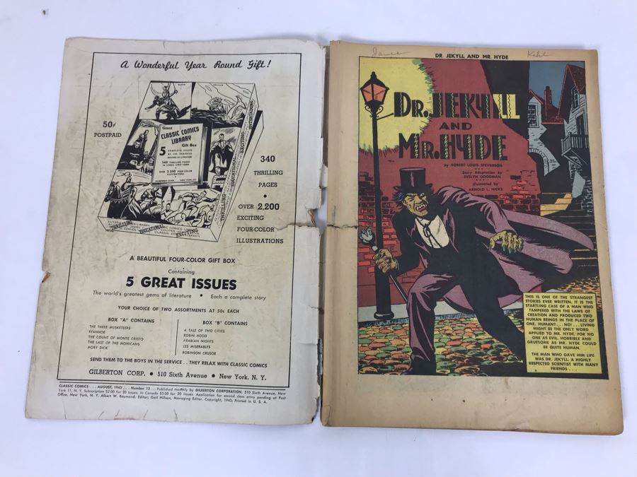 Classic Comics #13 - Dr. Jekyll And Mr. Hyde [Photo 3]