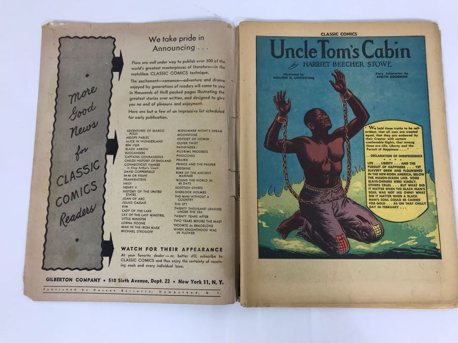 Classic Comics #15 - Uncle Tom's Cabin