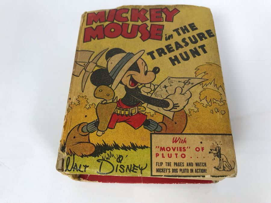1941 Mickey Mouse In The Treasure Hunt The Better Little Book [Photo 3]