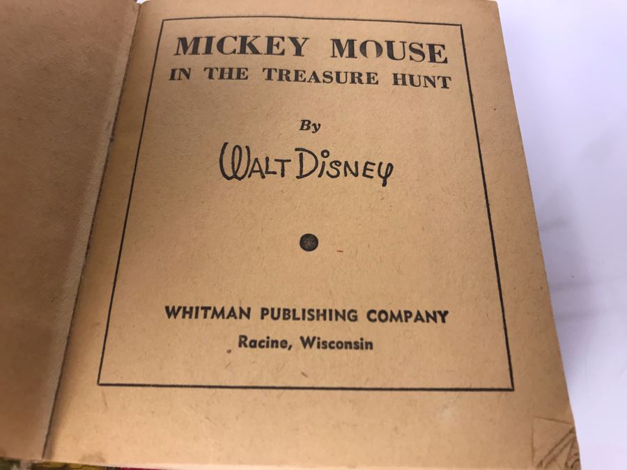 1941 Mickey Mouse In The Treasure Hunt The Better Little Book [Photo 6]