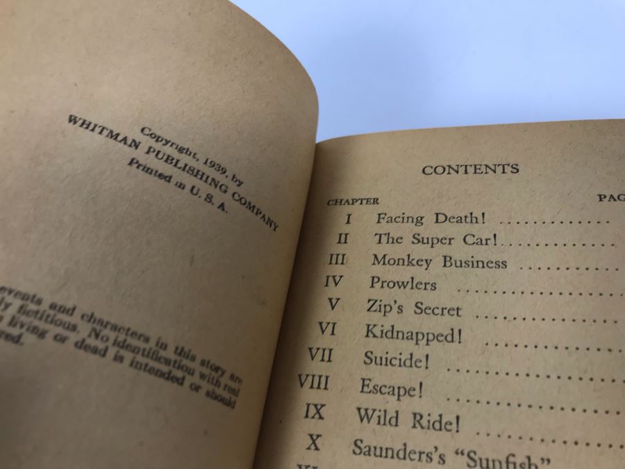 1939 Zip Saunders King Of The Speedway An Auto Racing Story The Better Little Book [Photo 6]