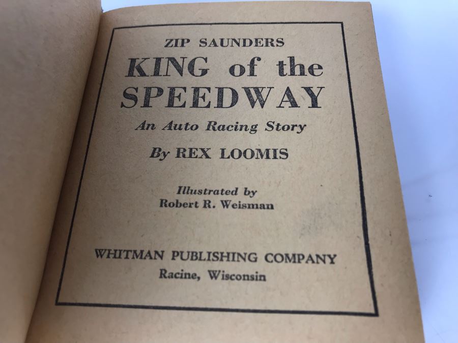 1939 Zip Saunders King Of The Speedway An Auto Racing Story The Better Little Book [Photo 5]