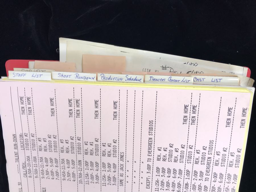 NBC Binder Filled With Planning And Information For Bob Hope 50 Years Show Plus 1988 Final Draft Original Script To NBC Show: 'Happy Birthday Bob! 50 Stars Salute Your 50 Years With NBC!' 1988 NBC Burbank - Bob Hope -  - See Photos For Small Sample [Photo 5]