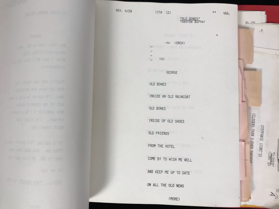 NBC Binder Filled With Planning And Information For Bob Hope 50 Years Show Plus 1988 Final Draft Original Script To NBC Show: 'Happy Birthday Bob! 50 Stars Salute Your 50 Years With NBC!' 1988 NBC Burbank - Bob Hope -  - See Photos For Small Sample [Photo 8]