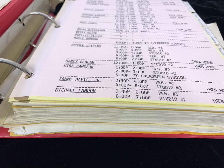 NBC Binder Filled With Planning And Information For Bob Hope 50 Years Show Plus 1988 Final Draft Original Script To NBC Show: 'Happy Birthday Bob! 50 Stars Salute Your 50 Years With NBC!' 1988 NBC Burbank - Bob Hope -  - See Photos For Small Sample [Photo 4]