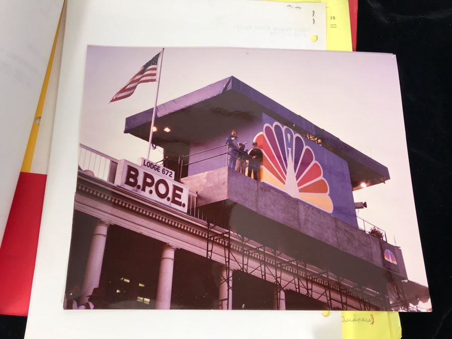 1989 NBC Tournament Of Roses Parade Binder With Script, Planning And Information Folder With Personalized Notes From Co-ordinating Producer And Official Souvenir Parade Program Hosted By Alex Trebek - See Photos For Small Sample [Photo 21]