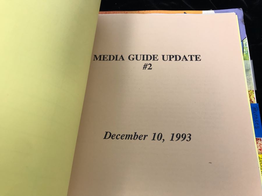 1994 NBC 105th Tournament Of Roses Parade Binder With Script, Planning And Information Folder With Personalized Notes And Official Souvenir Parade Program - See Photos For Small Sample [Photo 14]