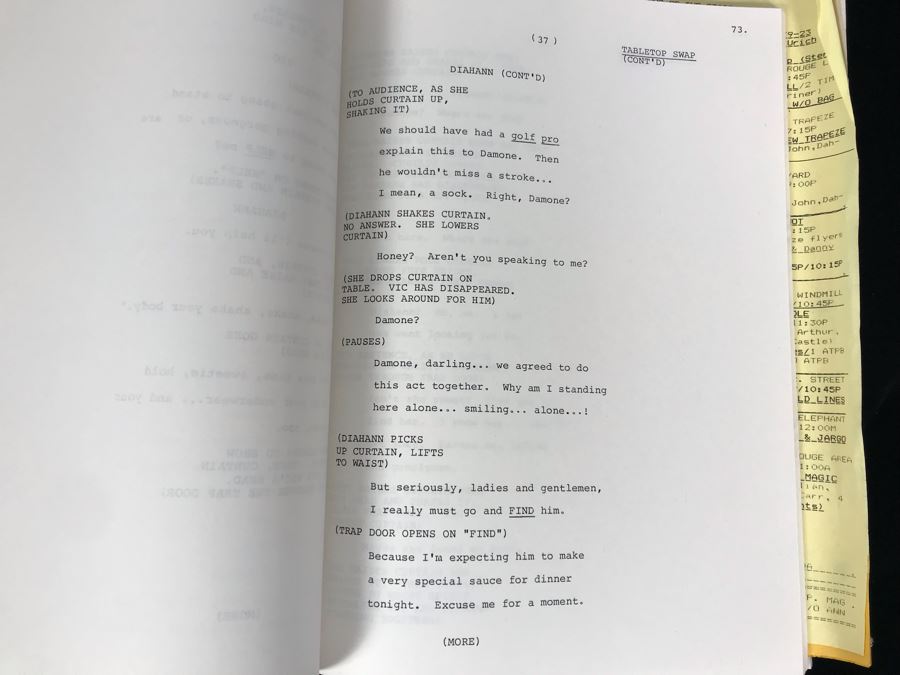 1990 'Circus Of The Stars XV' Binder With Script, Planning And Information Folder With Personalized Notes - See Photos For Small Sample [Photo 4]