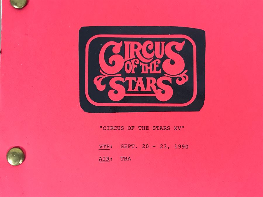 1990 'Circus Of The Stars XV' Binder With Script, Planning And Information Folder With Personalized Notes - See Photos For Small Sample [Photo 3]