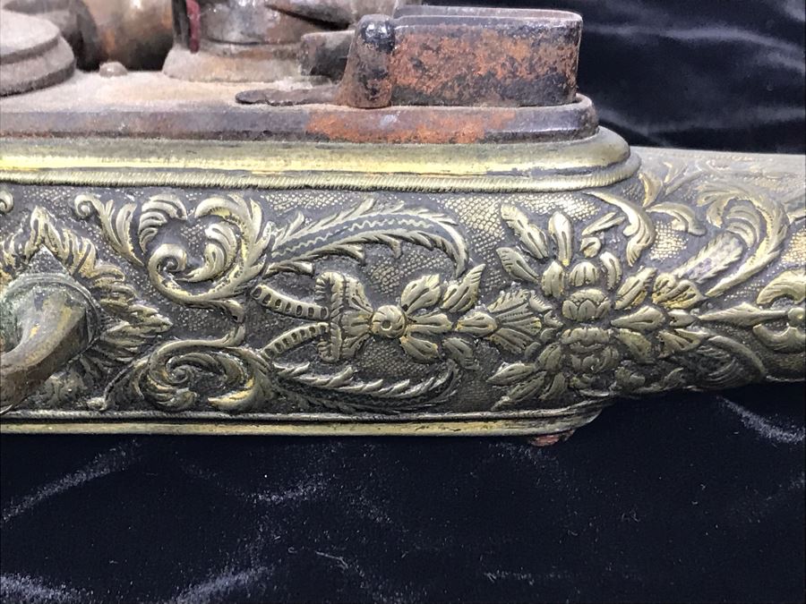 Antique 1857 All Metal Flintlock Pistol 16.5'L [Photo 8]