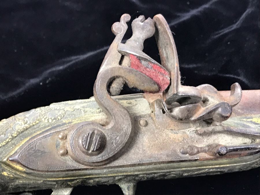 Antique 1857 All Metal Flintlock Pistol 16.5'L [Photo 20]