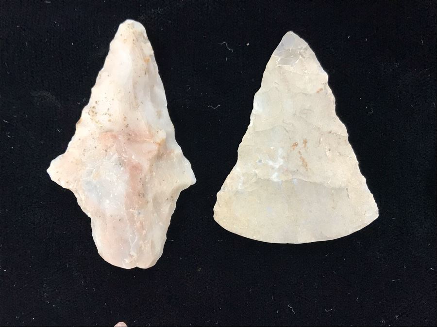 Collection Of (15) Authentic Native American Indian Hand Carved Stone Arrowheads [Photo 5]