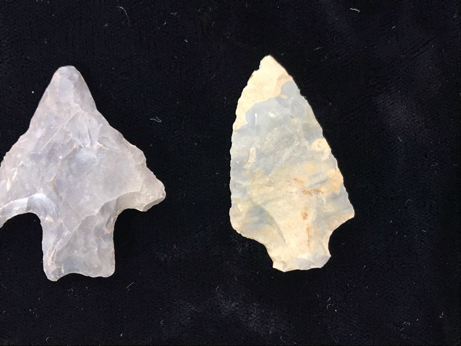 Collection Of (15) Authentic Native American Indian Hand Carved Stone Arrowheads [Photo 7]
