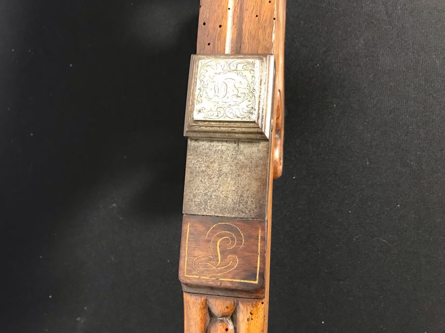 Antique Carved Wooden And Metal Crossbow 53L X 24W - See Photos [Photo 6]