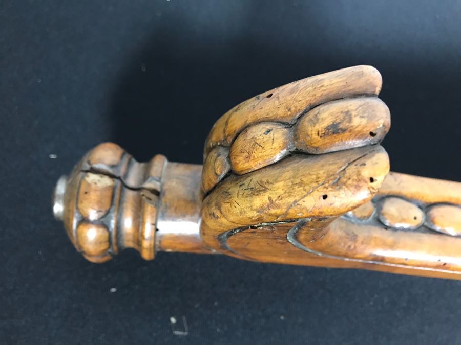 Antique Carved Wooden And Metal Crossbow 53L X 24W - See Photos [Photo 21]