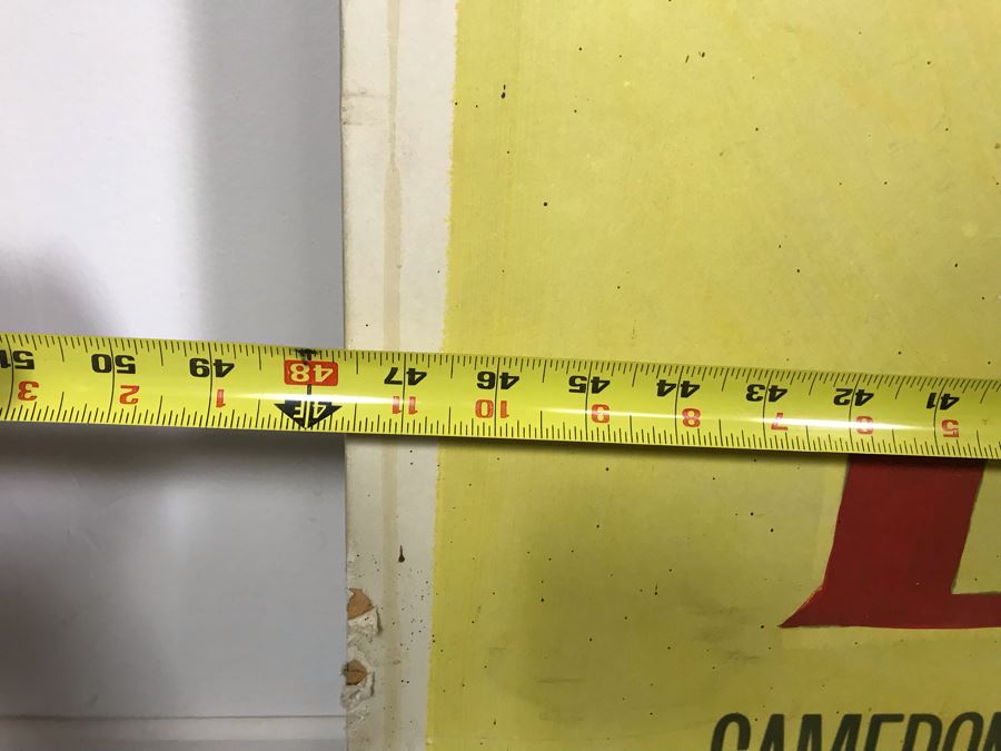 Large 1955 Movie Poster 'Love Me Or Leave Me' Staring Doris Day And James Cagney On Board MGM 4'W X 6'H [Photo 10]