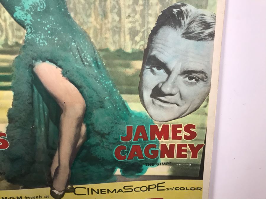 Large 1955 Movie Poster 'Love Me Or Leave Me' Staring Doris Day And James Cagney On Board MGM 4'W X 6'H [Photo 4]