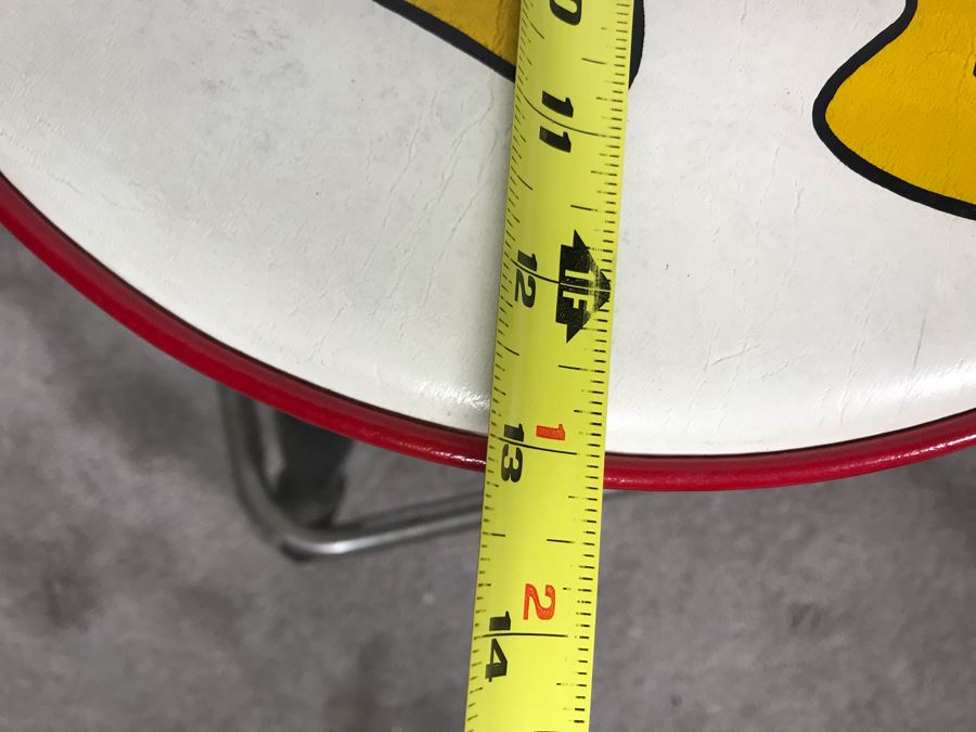 Mickey Mouse Club Bar Stool And Donald Duck Bar Stool By Gilbert & Ryan 13R X 17.5H (Mickey Mouse Stool Is Slighly Wobbly) [Photo 12]