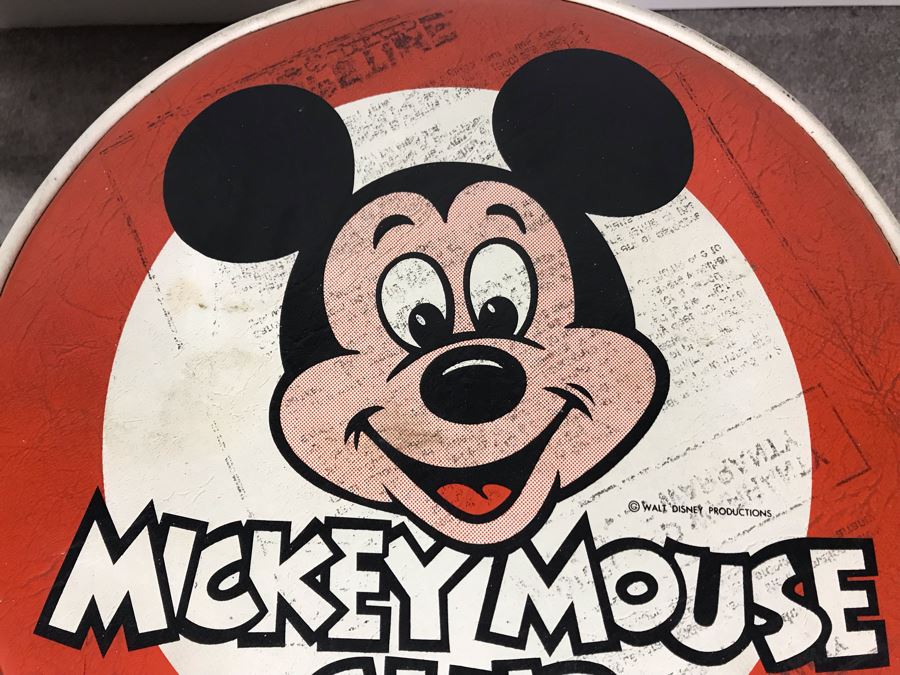 Mickey Mouse Club Bar Stool And Donald Duck Bar Stool By Gilbert & Ryan 13R X 17.5H (Mickey Mouse Stool Is Slighly Wobbly) [Photo 6]