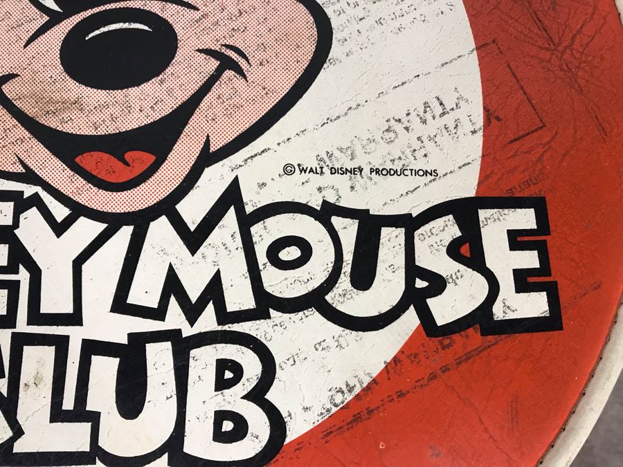 Mickey Mouse Club Bar Stool And Donald Duck Bar Stool By Gilbert & Ryan 13R X 17.5H (Mickey Mouse Stool Is Slighly Wobbly) [Photo 5]