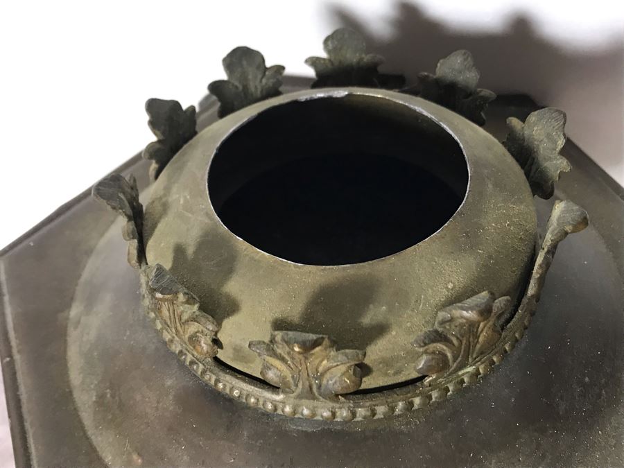 Pair Of Vintage Ornate Brass Wall Sconces Light Fixtures With Eagle Finials (One Finial Needs To Be Reattached) [Photo 13]