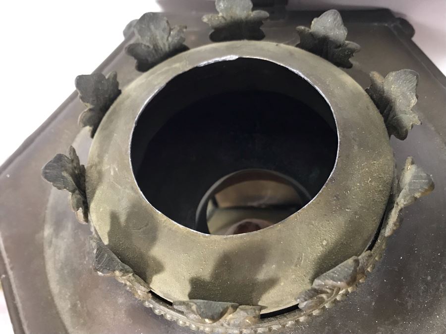 Pair Of Vintage Ornate Brass Wall Sconces Light Fixtures With Eagle Finials (One Finial Needs To Be Reattached) [Photo 12]