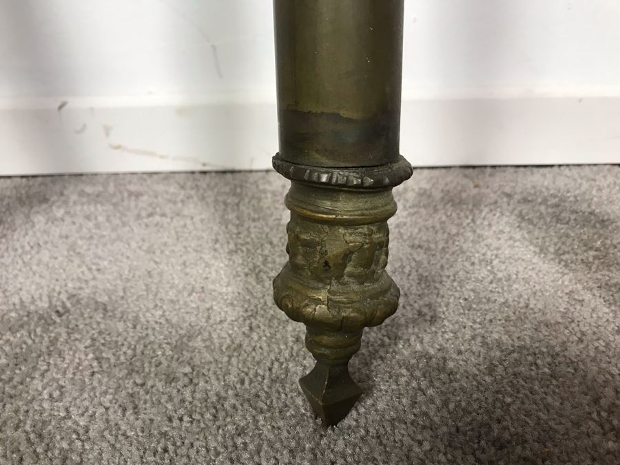 Pair Of Vintage Ornate Brass Wall Sconces Light Fixtures With Eagle Finials (One Finial Needs To Be Reattached) [Photo 9]