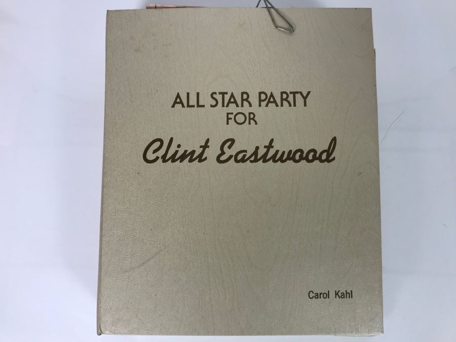 Original Script For NBC TV Special 'All-Star Party For Clint Eastwood' 1986 Plus Binder Filled With Planning, Information And Handwritten Notes - See Photos For Small Sample [Photo 2]