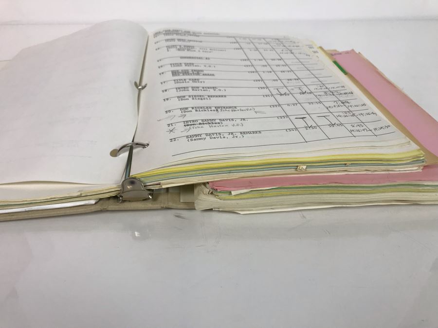 Original Script For NBC TV Special 'All-Star Party For Clint Eastwood' 1986 Plus Binder Filled With Planning, Information And Handwritten Notes - See Photos For Small Sample [Photo 14]