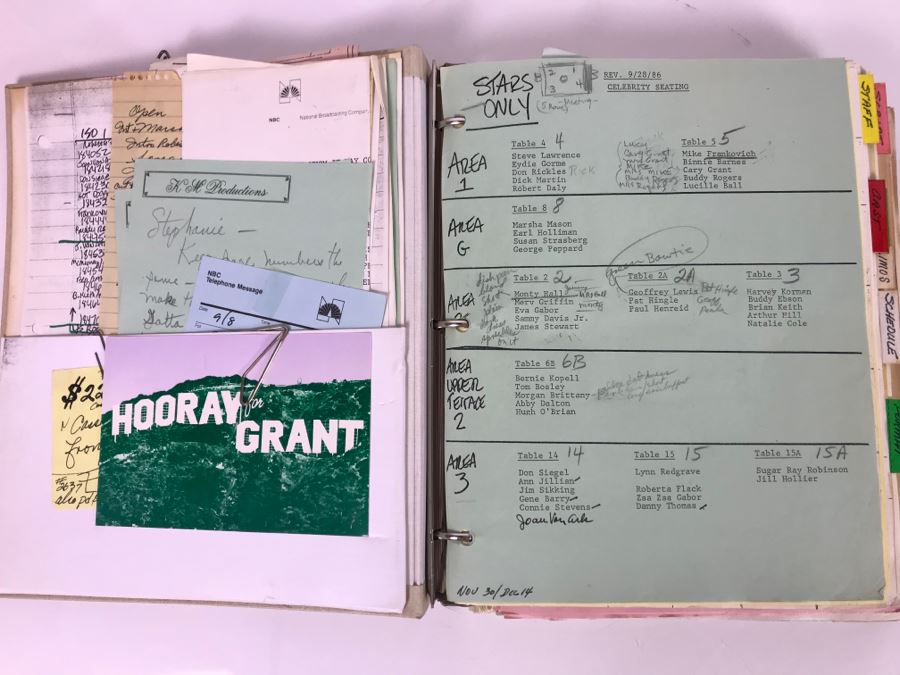 Original Script For NBC TV Special 'All-Star Party For Clint Eastwood' 1986 Plus Binder Filled With Planning, Information And Handwritten Notes - See Photos For Small Sample [Photo 3]