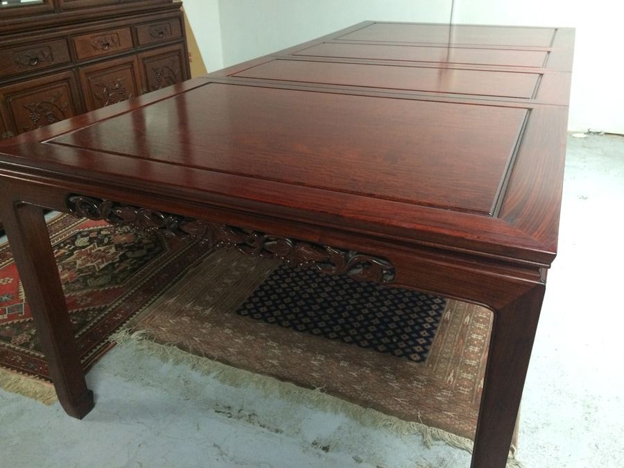 Rosewood Dining Table with 8 Chairs [Photo 16]