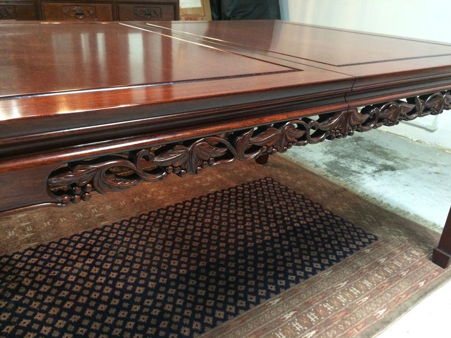 Rosewood Dining Table with 8 Chairs [Photo 5]