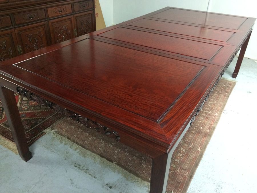 Rosewood Dining Table with 8 Chairs [Photo 3]