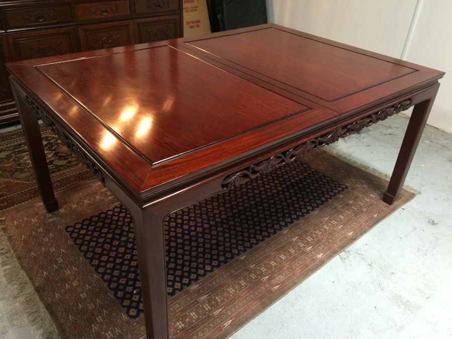 Rosewood Dining Table with 8 Chairs [Photo 4]