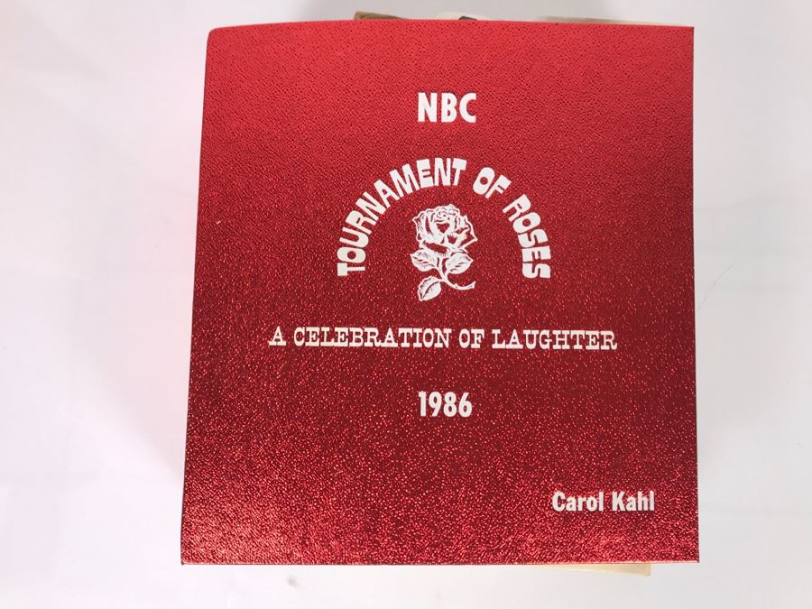 Original Script For NBC TVs 1986 Tournament Of Roses Parade A Celebration Of Laughter Filled With Planning, Information, Handwritten Notes And Official Program - See Photos For Small Sample [Photo 2]