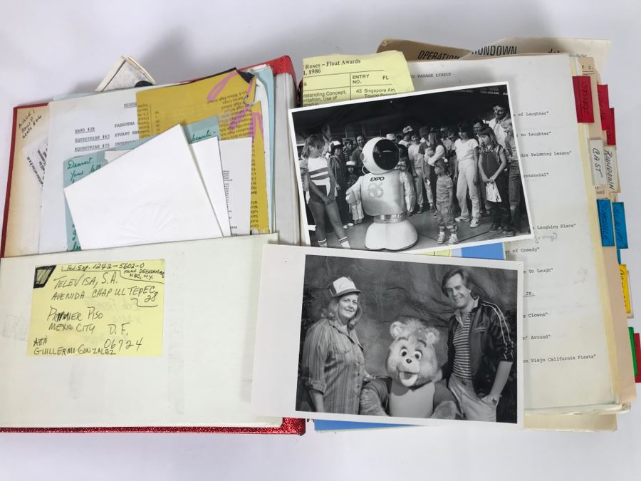 Original Script For NBC TVs 1986 Tournament Of Roses Parade A Celebration Of Laughter Filled With Planning, Information, Handwritten Notes And Official Program - See Photos For Small Sample [Photo 4]