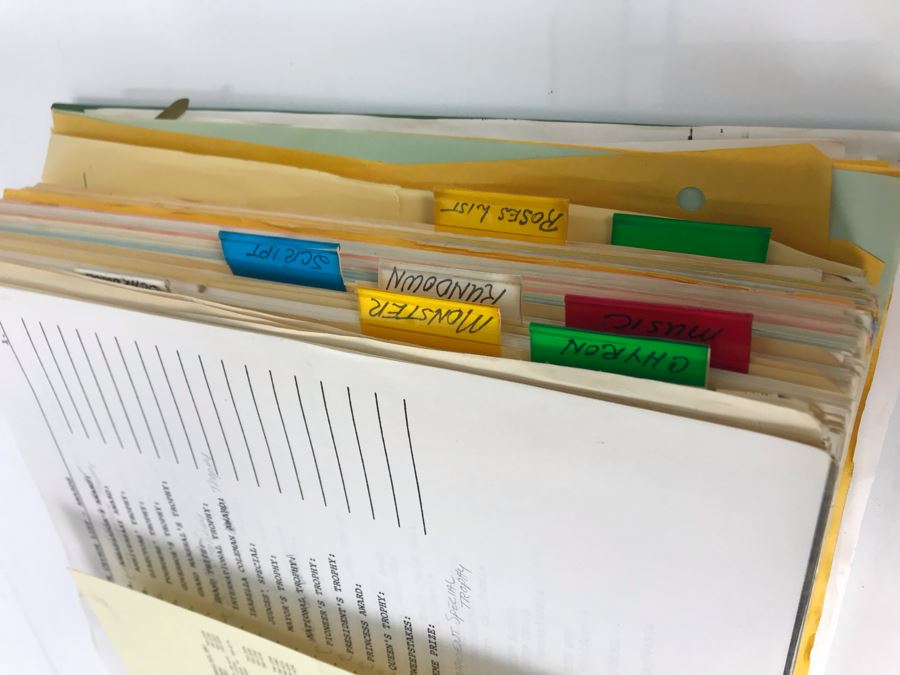 Original Script For NBC TVs 1983 Tournament Of Roses Parade Filled With Planning, Information, Handwritten Notes And Official Program - See Photos For Small Sample [Photo 5]