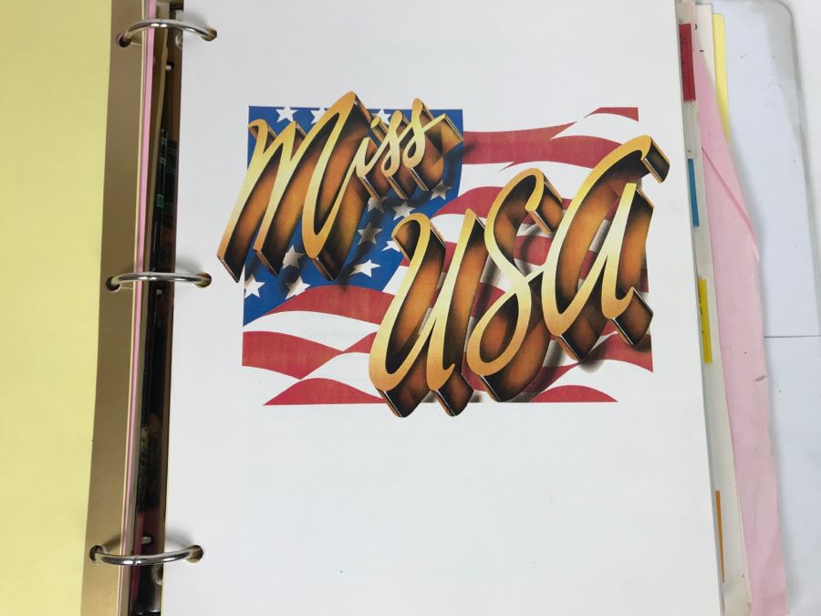 Original Script For NBC TVs 1991 MISS U.S.A. Pageant Wichita, Kansas Filled With Planning, Information, Handwritten Notes Kelli McCarty Winner - See Photos For Small Sample [Photo 6]