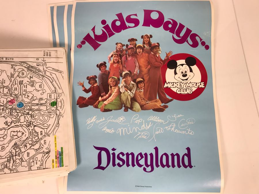 Original Script For NBC TVs Disney's Countdown To Kid's Day NBC TV Special 11/21/93 Filled With Planning, Information And Handwritten Notes PLUS (4) Disneyland Mickey Mouse Club 'Kids Days' Posters - See Photos For Small Sample [Photo 3]