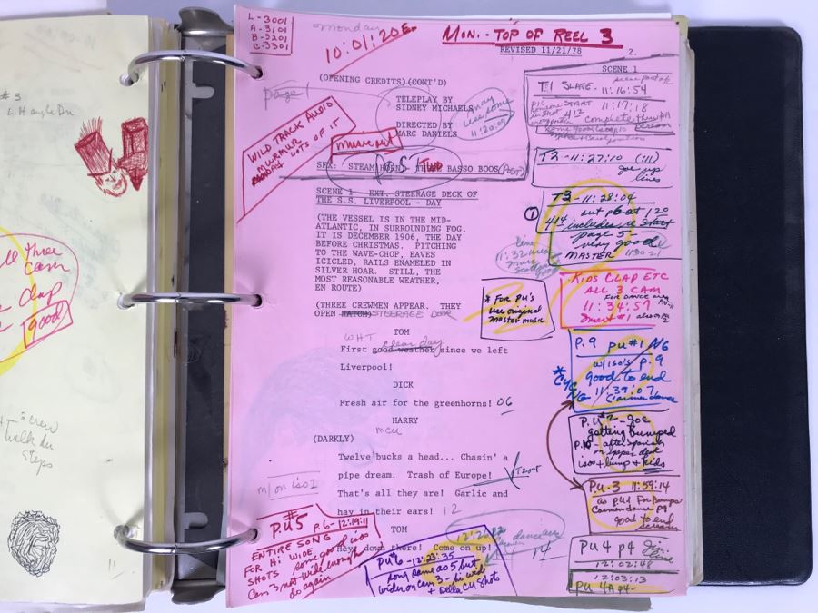 Original Script For The NBC Television Program 'The Gift Of Magi' 1978 Filled With Planning, Information And Handwritten Notes - See Photos For Small Sample [Photo 10]