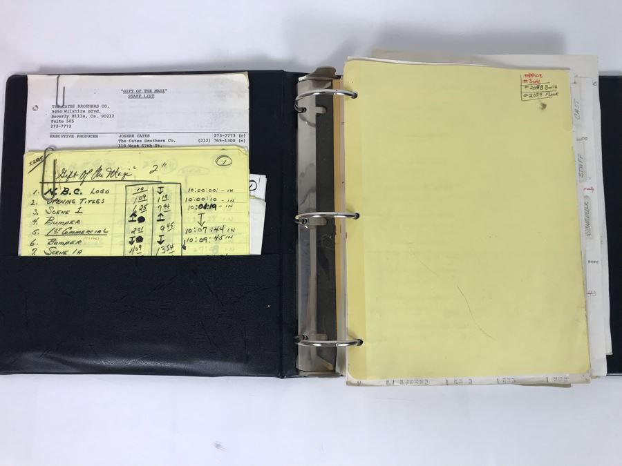 Original Script For The NBC Television Program 'The Gift Of Magi' 1978 Filled With Planning, Information And Handwritten Notes - See Photos For Small Sample [Photo 4]