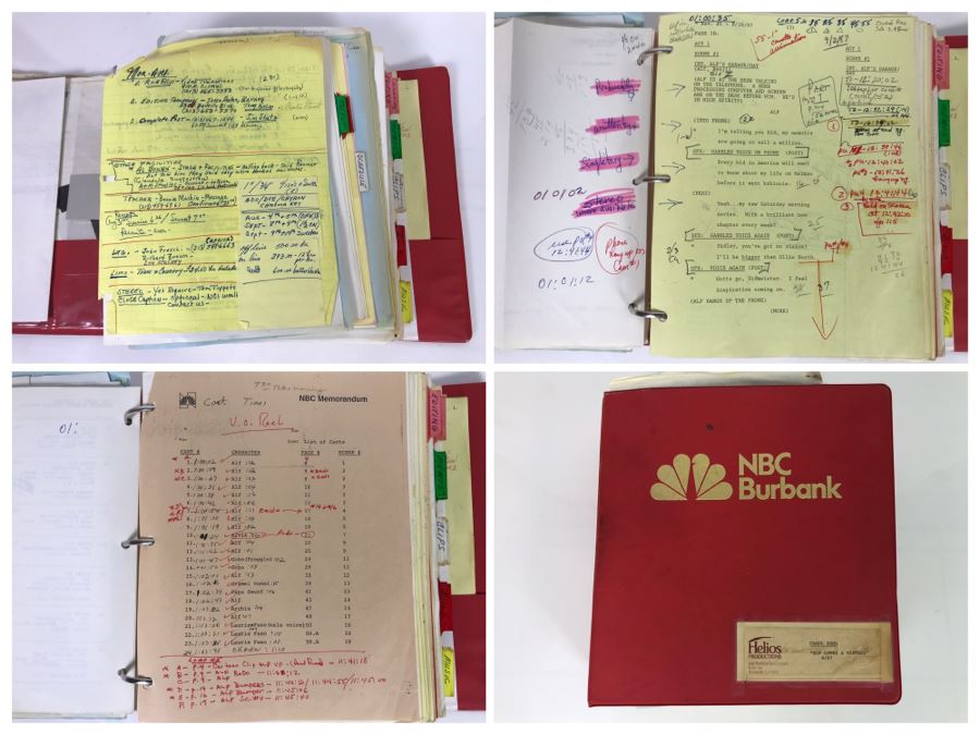 Original Script For The NBC Television Program 'Alf Loves A Mystery' 1987 Filled With Planning, Information And Handwritten Notes - See Photos For Small Sample [Photo 1]