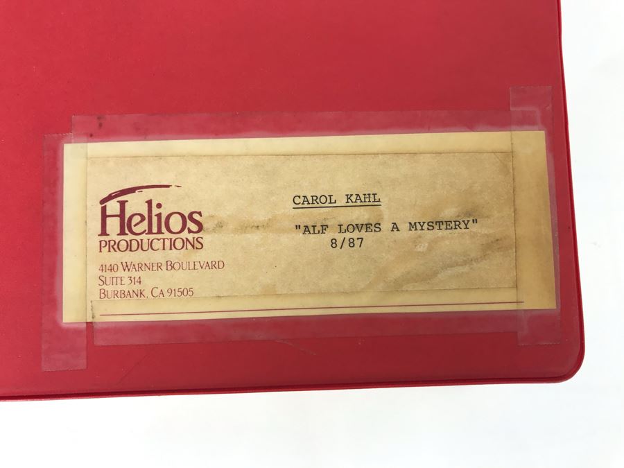 Original Script For The NBC Television Program 'Alf Loves A Mystery' 1987 Filled With Planning, Information And Handwritten Notes - See Photos For Small Sample [Photo 3]