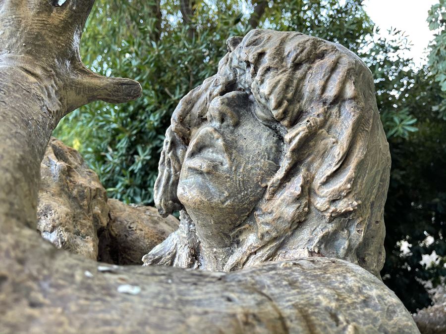 Max Turner (1925-2019) Original One Of A Kind Fiberglass Sculpture Titled 'Adam And Eve - The Expulsion From The Garden Of Eden' Larger Than Life Size 89'H X 49'W X 36'D [Photo 13]