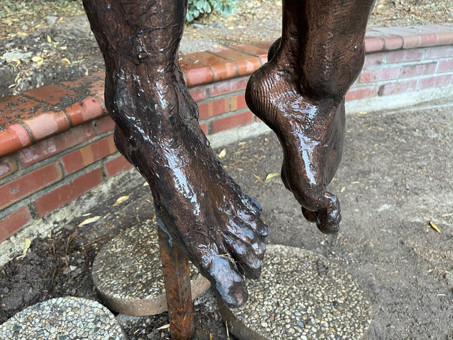 Max Turner (1925-2019) Original One Of A Kind Fiberglass Sculpture Titled 'Adam And Eve - The Expulsion From The Garden Of Eden' Larger Than Life Size 89'H X 49'W X 36'D [Photo 20]