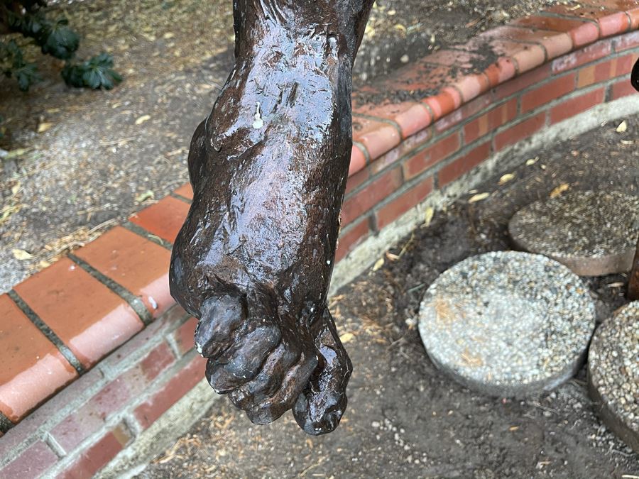 Max Turner (1925-2019) Original One Of A Kind Fiberglass Sculpture Titled 'Adam And Eve - The Expulsion From The Garden Of Eden' Larger Than Life Size 89'H X 49'W X 36'D [Photo 19]